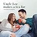 Uncle Lee's Organic Green Tea Bags 2-Pack, 106-Count Super Packs – Bright & Refreshing, Lightly Caffeinated Bulk Tea for Home, Office, Camping