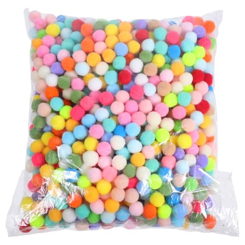 Lista de Pompon para comprar online. 40 Tofficu Mini Pompones De Colores 1000 Piezas 0.59 Pulgadas Bolas Pequeñas Para Manualidades Diy Accesorios Creativos Para Niños Y Decoración Hogar