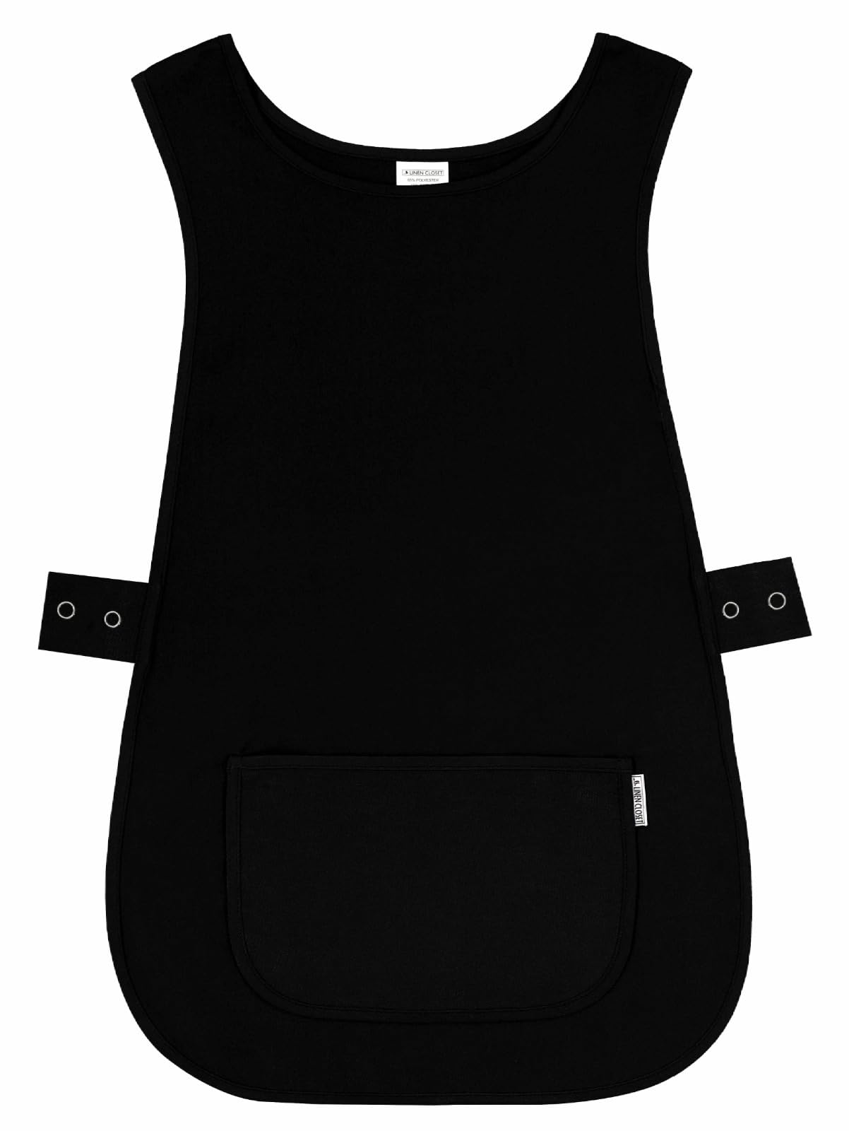 Linen Closet Unisex Black Womens Tabards With Pockets For Men Ladies Cleaning Catering Chef Kitchen Aprons Hygea Tabard Apron Work Tabards