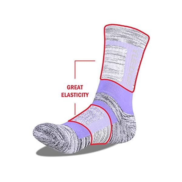 YUEDGE 5 paar Baumwolle Sportsocken für Damen Atmungsaktiv Hochleistung – Bild 5