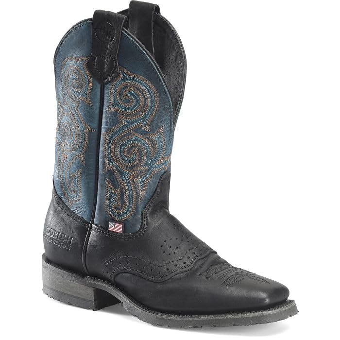 DOUBLE-H Men's Nolen 11" Wide Square Toe Roper2