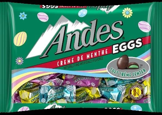 Crème De Menthe-Filled Easter Eggs, Chocolate Covered Mint Easter Candy, 7.79 oz.