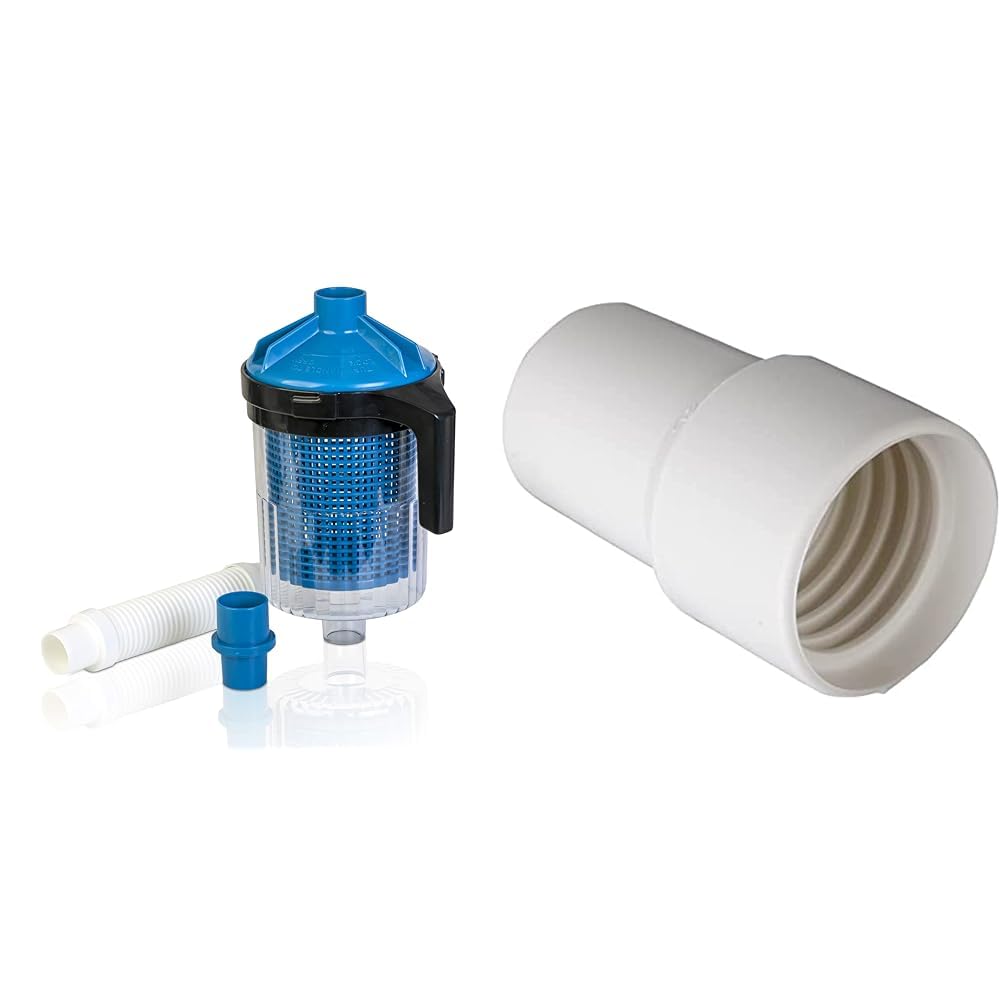 Pré-filtre pour aspirateur de piscine Gre PFAC17 et raccord embout pour tuyau de 38mm
