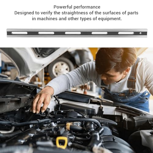 24 Inch Machinist Steel Straight Tool S50C Stahl für Zylinderkopf- und Motorblockprüfung Professionelles Flachheitsmessgerät mit +/- 0.001 Zoll Genauigkeit Langlebiges Prüfwerkzeug