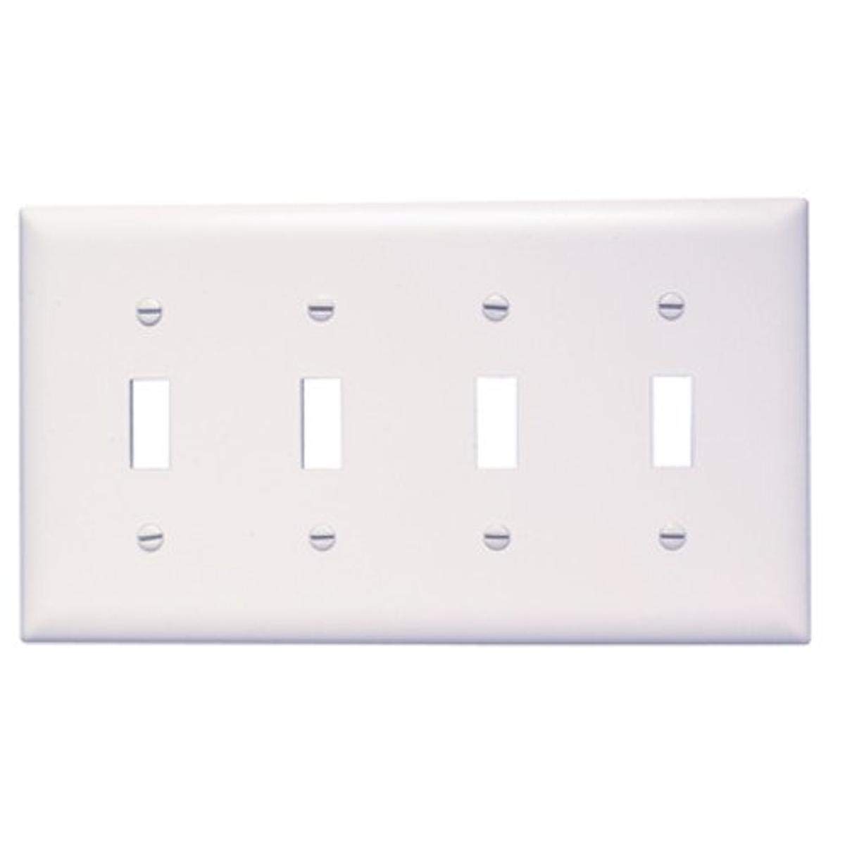 Legrand-Pass & Seymour Pass & Seymour TP4W TRADEMASTER PLATE 4G 4 TOG W-picture-10