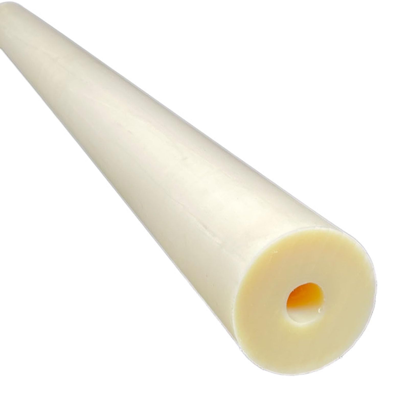 Pack de 2 Tubos de Nylon MC Huecos 500mm,Tubo Técnico de Nylon para Torno CNC Proyectos Industriales Resistente al Desgaste y Ligero,55mm*30mm