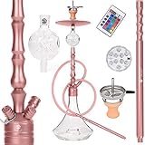 ✓ DESIGN MEETS QUALITY - Die Luna, ist eine hochwertig gefertigte Wasserpfeife aus Aluminium. Mit einer Höhe von 90cm ist es eine echte Augenweide die jedes Shisha Herz höher schlagen lässt. Dieses komplette Set eignet sich auch perfekt als Geschenk.
