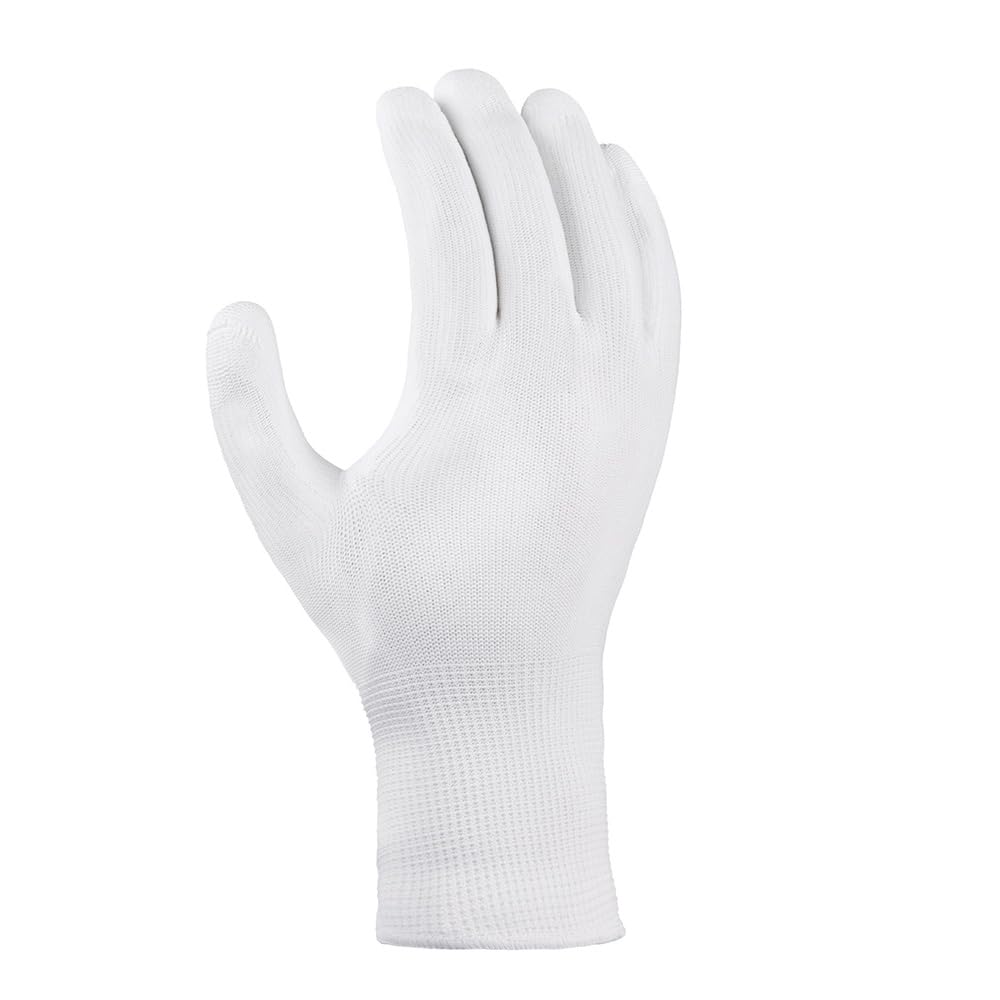 texxor 240 Stück Polyester-Strickhandschuhe 2405, PU beschichtet, weiß, 11/XXL, Karton, Strickhandschuhe, Arbeitshandschuhe, Schutzhandschuhe