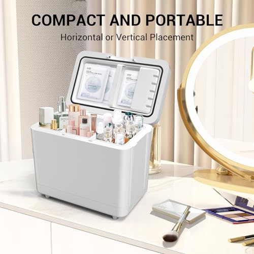 Suavo SUMF602 Mini Fridge For Bedroom Skincare Fridge 6L/8 Cans Small Refrigerator Compact Refrigerator 110V Ac/12V Dc Portable Cooler And Warmer thumb #5