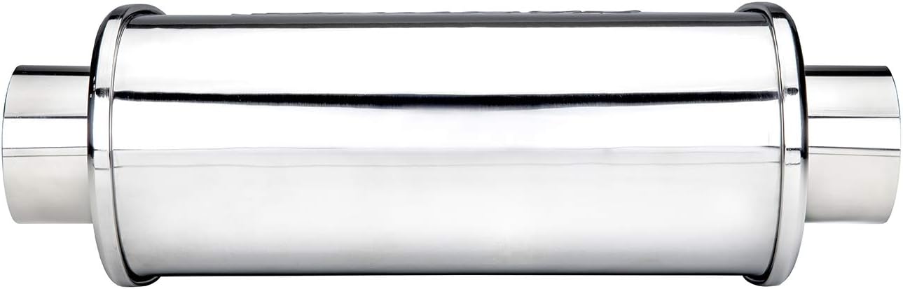 DC Sports Oval Muffler 3" to 3" DCMU-300-ST Black