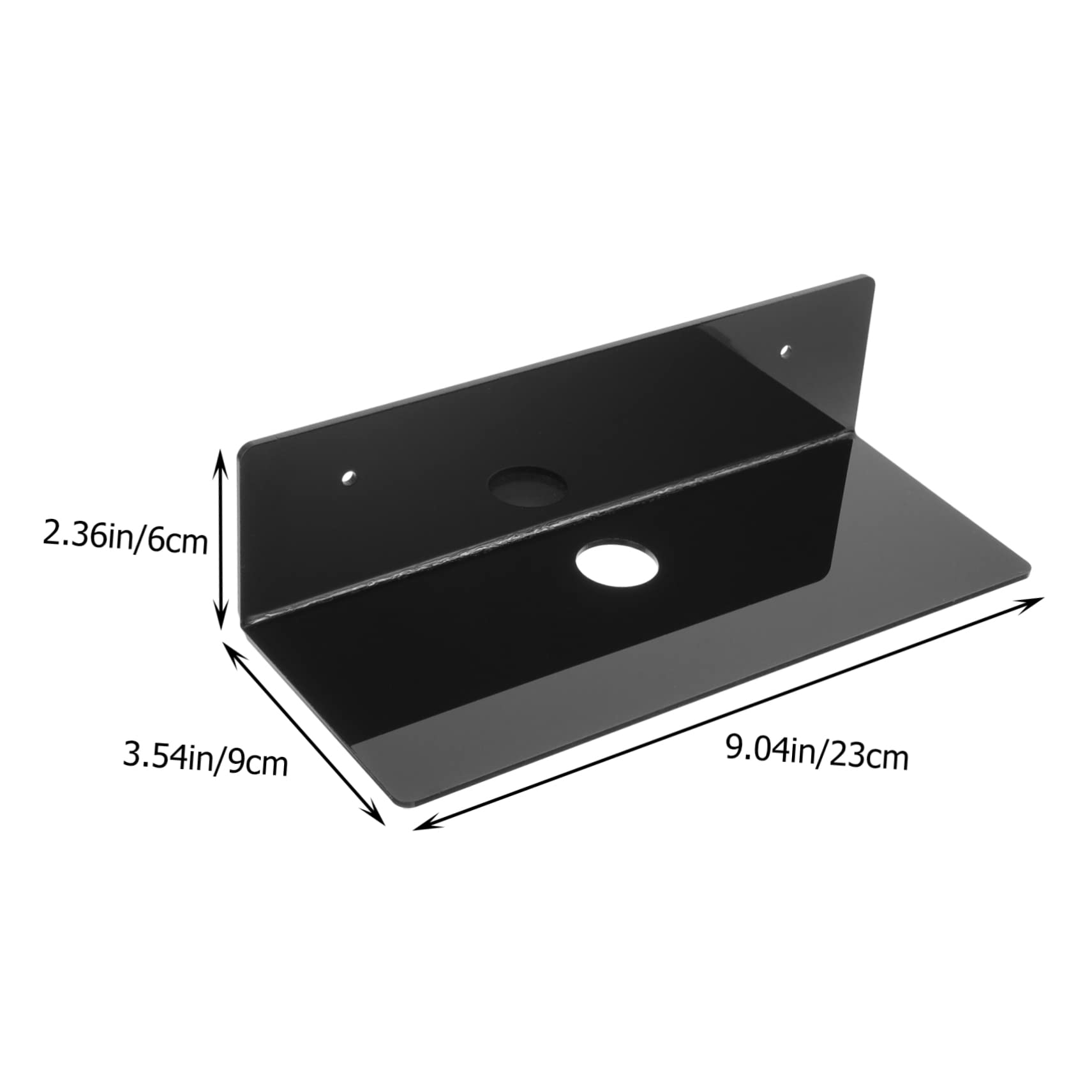 SHINEOFI 3piezas Estante De Exhibición De Pared Acrílico Estante Flotante para Sala De Baño Cocina Sin Tornillos