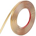 GORGECRAFT 16.4Ft Gold Molding Trim 6.6mm Peel and Stick Flexible Mirror Border Self-Adhesive Decorative Strip Wall Ceiling Floor Cabinet Tile Edge Moulding Waterproof Sticky Wall Lines for Home Decor