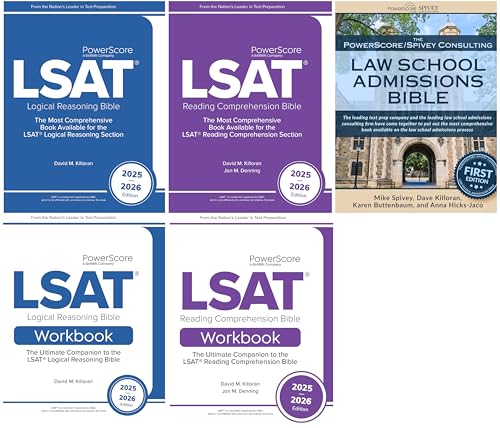 The PowerScore LSAT Bible Trilogy Practice Pack 2025-2026: Most Comprehensive LSAT Prep Study System and Law School Application Advice. Includes all ... section of the LSAT, plus Admissions Guide