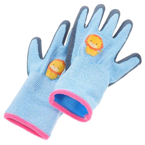 FRCOLOR Fingerless Gloves Boys and Girls Reusable Garden Gloves Antistatic Material for Boys Girls
