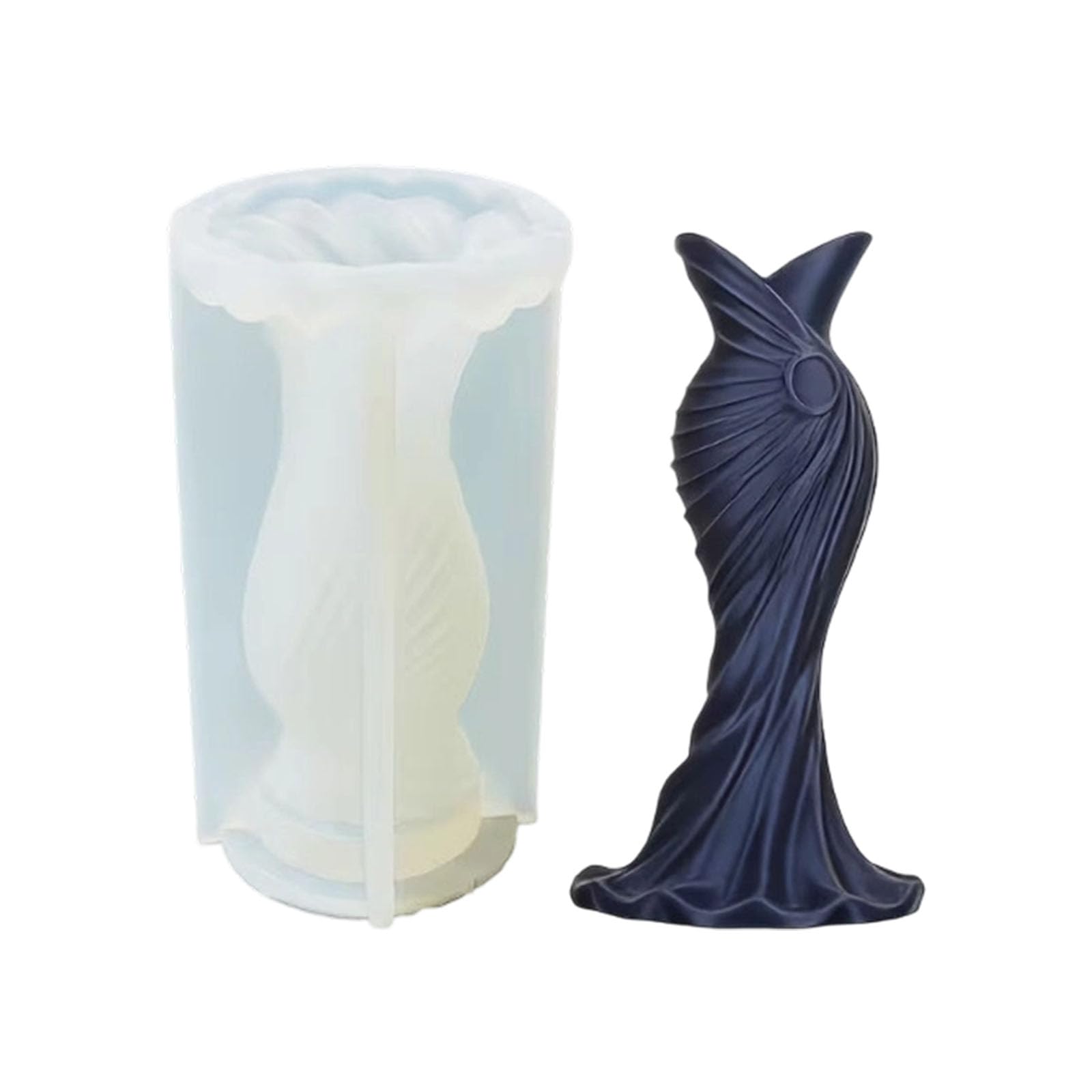 carotoe Princess Dress Silicone for Scented Soap Chocolate Wedding Home Decoration Resin Casting Release Elastomer Cast