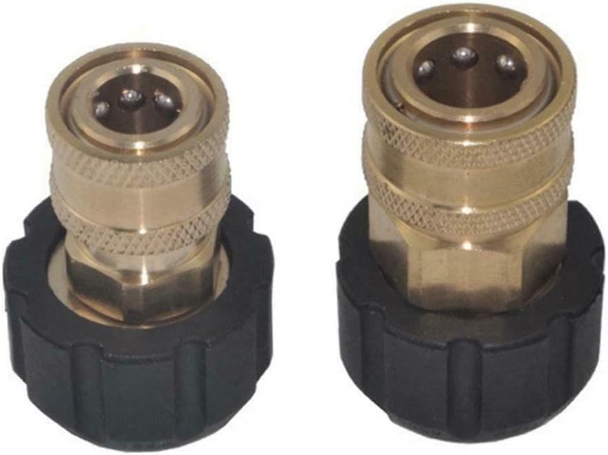 1/4 3/8 Quick Connector Female to M22 14mm 15mm Female Pressure Washer Adapter(3/8)