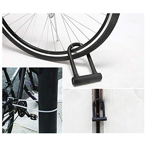 Bike U Lock 18Mm Heavy Duty Security U Cable Bicycle U Lock With U Shackle Secure Locks And Sturdy Mounting Bracket For Road Bike Mountain Bike Electric Bike Folding Bike #TOP5