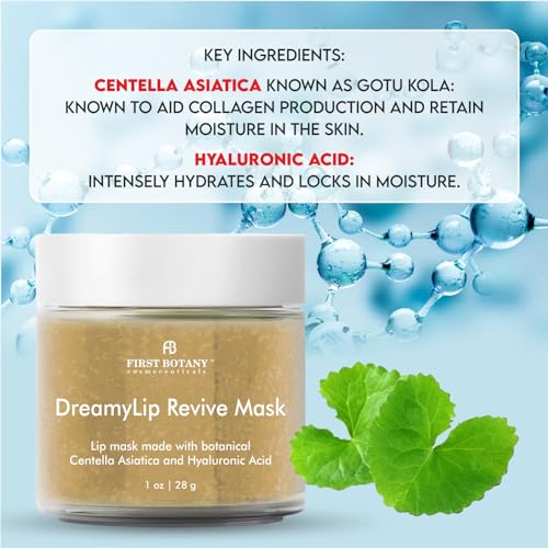 Lip Mask & Lip Balm - 2 in 1 Nourishing & Hydrating leave-on Overnight lip mask (Beige) - Image 5