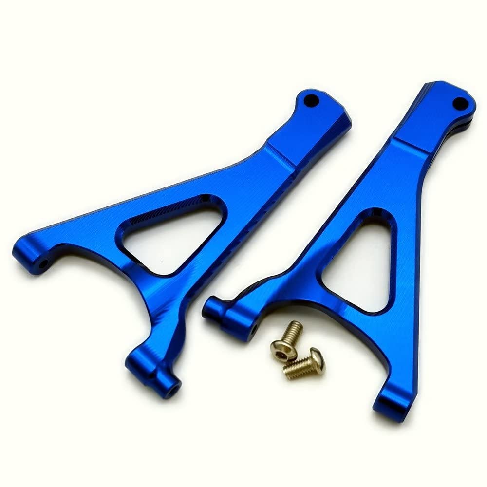 Bracci Sospensione Anteriori Superiori In Alluminio Blu Per Traxxas 1/10 E Revo Summit, Set Sinistro E Destro, Ricambio 5331/5332 - 2