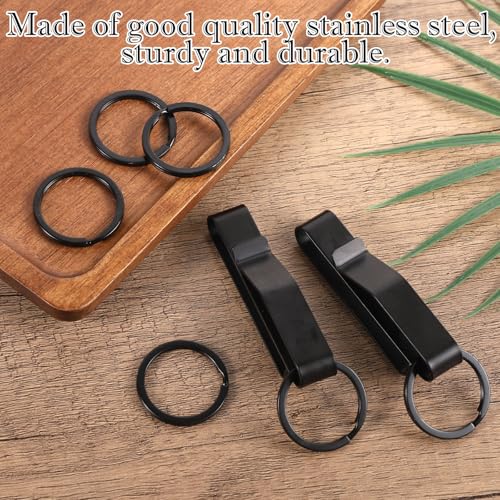 Image of SAVITA Duty Belt Key Holder, Fast Release Steel Tactical Key Holder Clip with Key Rings Fits Belts for Police Firefighters