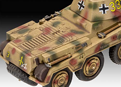 Revell 03298 First Diorama Set - Sd.Kfz. 234/2 Puma originalgetreuer Modellbausatz für Fortgeschrittene, Starter Kit mit… – Bild 5