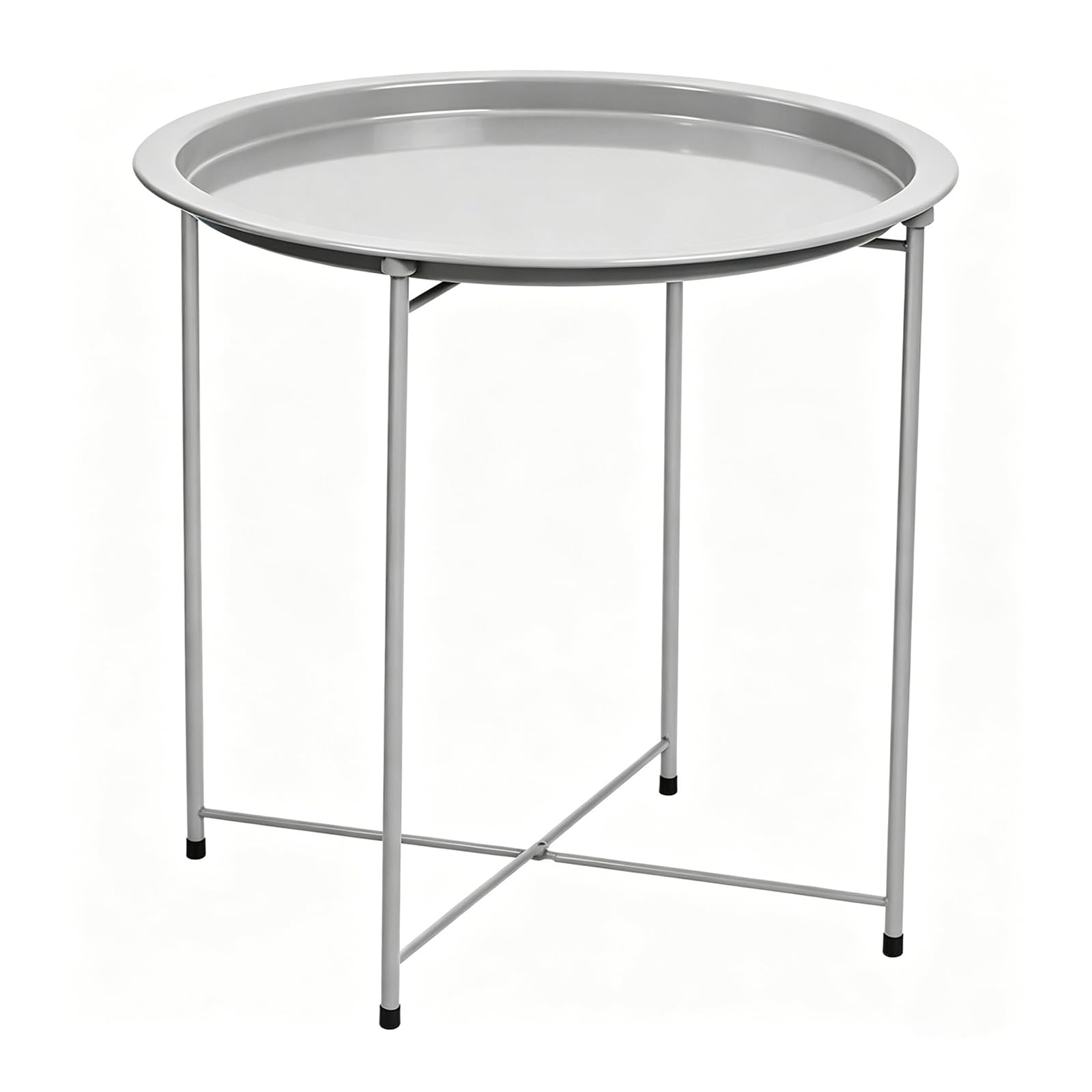 ATRBNCX Modern Metal Plant Stand Indoor Outdoor, Corner Shelving Rack With Removable Tray, Tall Planter Display Table For Home, Garden, Patio, Bathroom(Color:Gray)