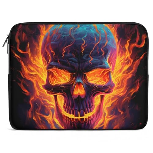 Funda para portátil con diseño de calavera 15 pulgadas miniatura 1