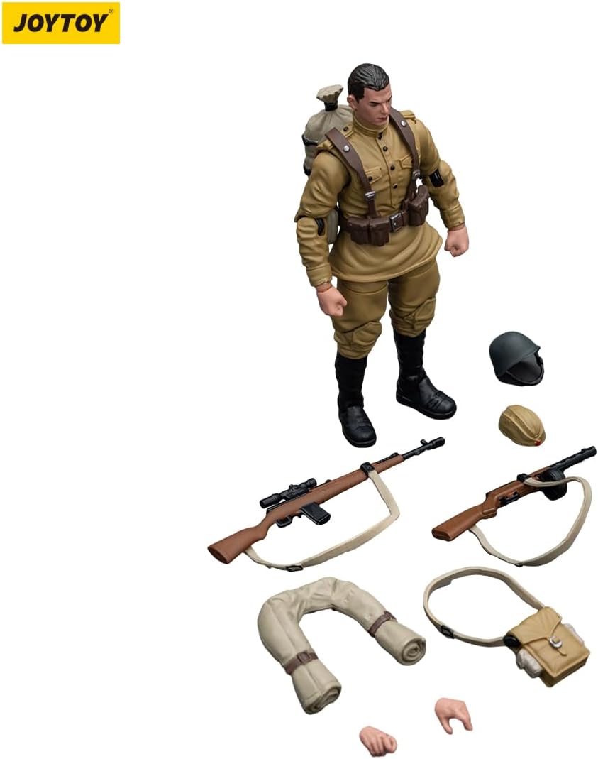 Joytoy 1:18 WWII Soviet Infantry Army 4.17” Action Figure Military Set