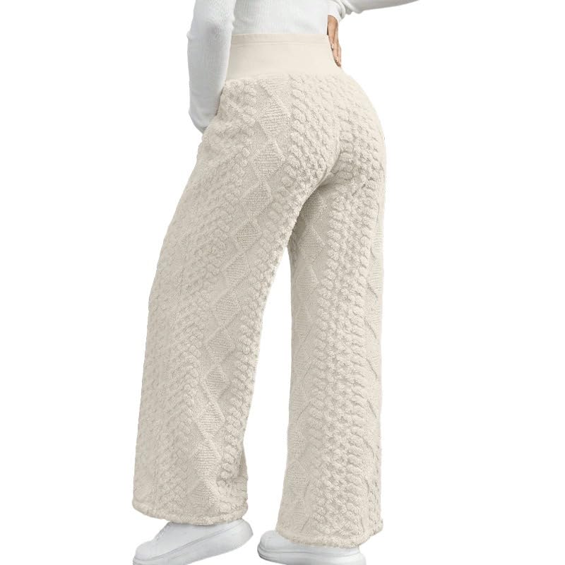 Pantalon de maternité velours corail avec maintien ventral réglable - 2