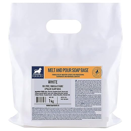 Forbury Base de jabón blanca opaca de 1 kg