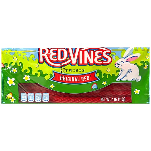 Red Vines Original Licorice Twists, Classic American Soft Chewy Raspberry Rope Candy Pack, 4 Ounces #TOP1