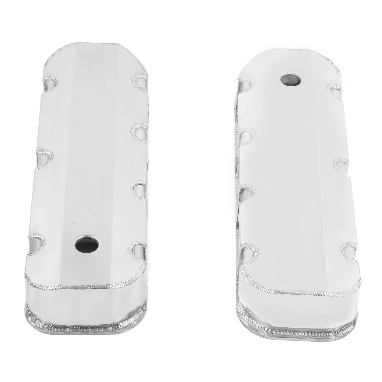 Dioche Samochód Polerowany 2 szt. Polerowane Aluminium Pokrywy Zaworów GH-4412 Zamiennik dla 396 427 454 502 Pokrywy Zaworów Silnika