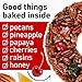 Collin Street Bakery DeLuxe® Fruitcake in Collectible Gift Tin - 101 Regular Size 7” Cake with Pecans, Cherries, Pineapple, Papaya, Raisins, & Honey (1 lb 14 oz)