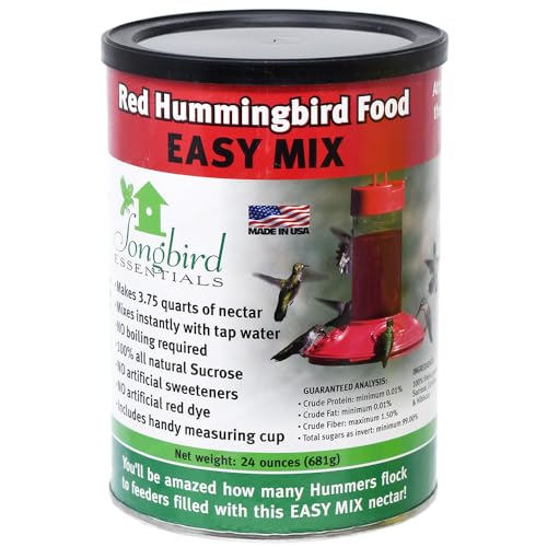 Songbird Essentials-Red Hummingbird Nectar, 24 Ounce Can, Dry Concentrate Nectar Mix for Hummingbirds.