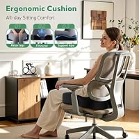 Benazcap Memory Foam Seat Cushion, Ergonomic Office Chair Pressure Relief — image 6