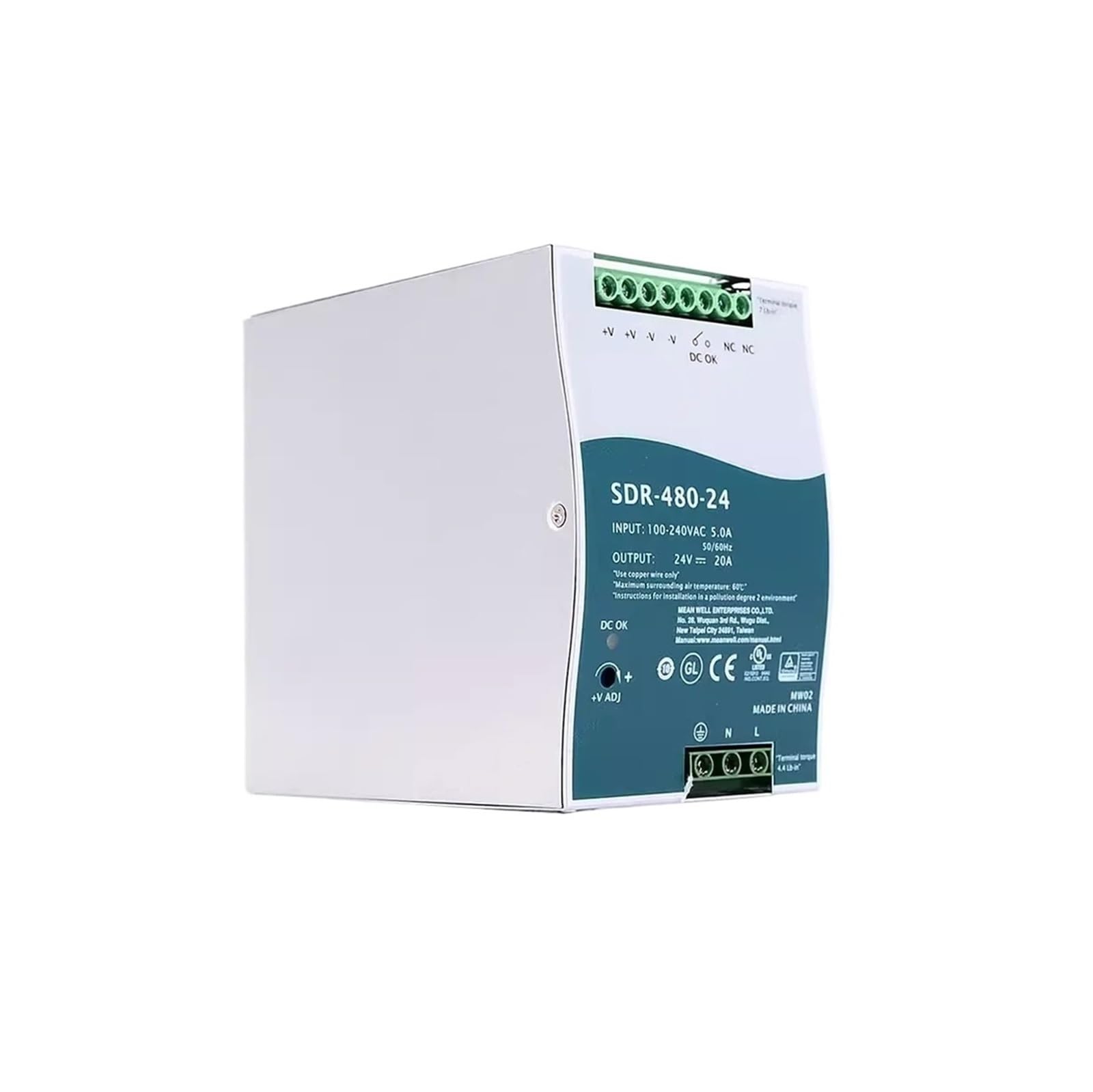 BRODEFUP SDR-480-24 24/48 480W single group output power supply(SDR-480-24V)