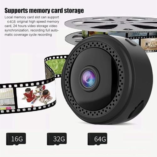 Image of 2MP Full HD Magnetic Mini Camera | 1080P Wireless Security Video Capture | Smart Motion Alerts & Loop Recording Monitoring | Supported by V380 Pro App (Mini Magnet)