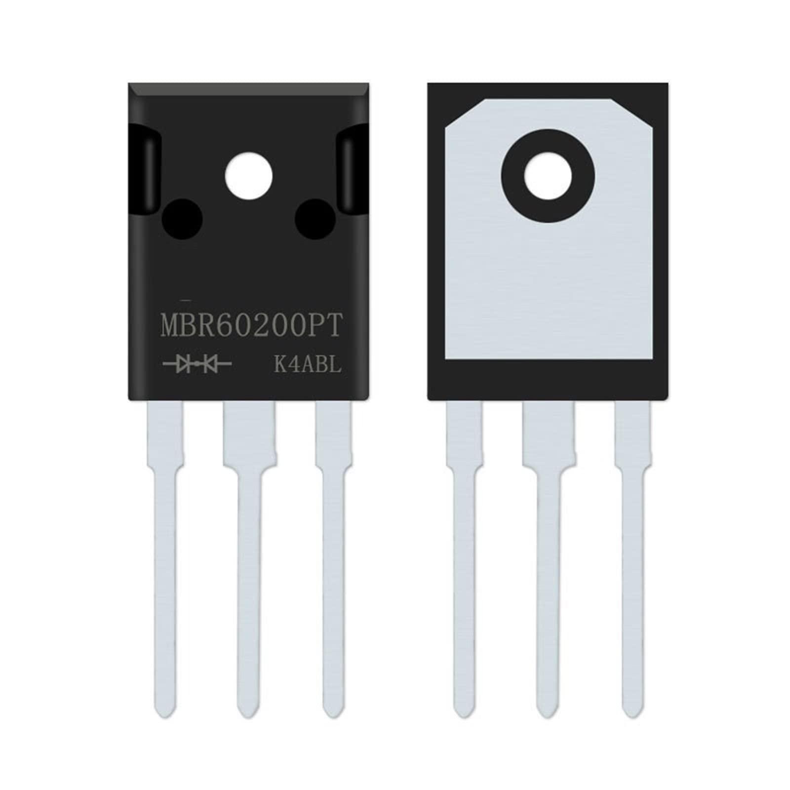 MIELEU 20 pc MBR60200PT Haute Puissance et Haute intensité Schottky diode 60A200V Plug-in 247 Package