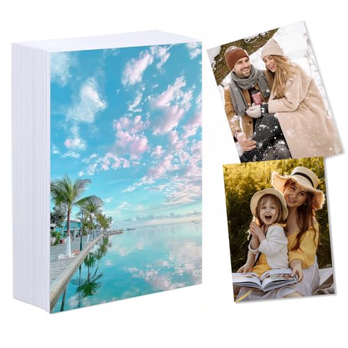 300 Blatt Fotopapier 10 x15 cm 230g/m Inkjet HochglanzendFotopapier Glossy Photo Paper Photopapier A6 für Fotodrucke und kreative Projekte