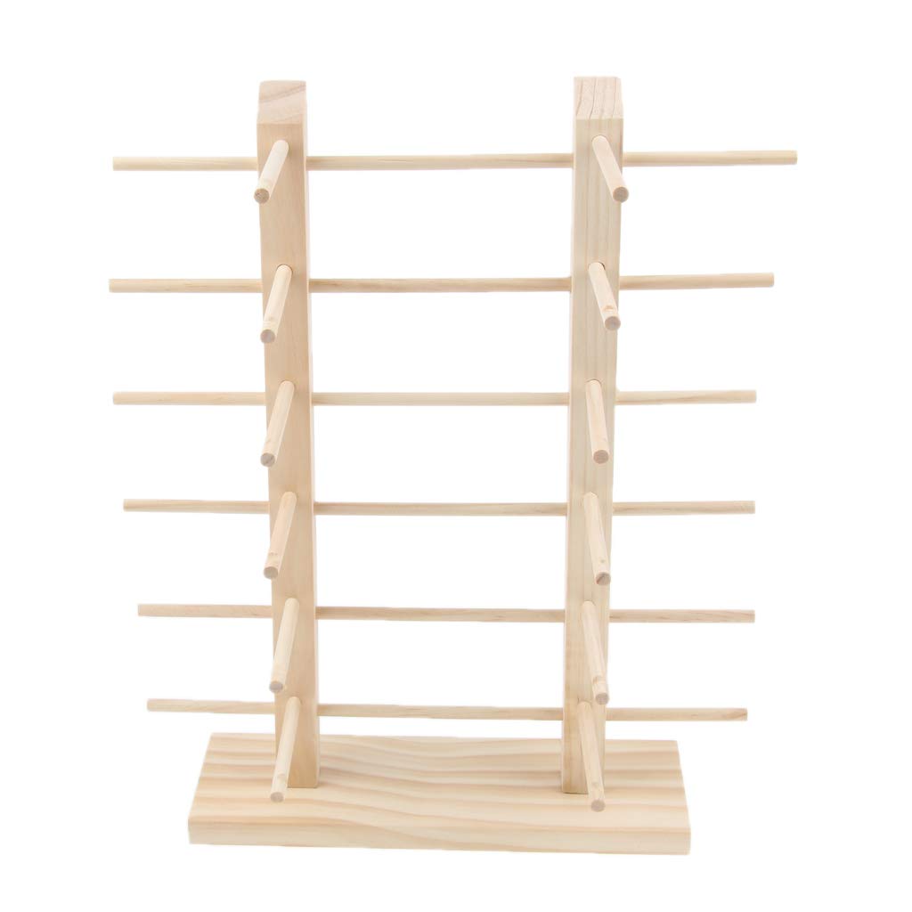 Wdfnexalai Wood Sunglasses Eyeglass Rack Display Stand Holder Double Lines for 12 Pairs