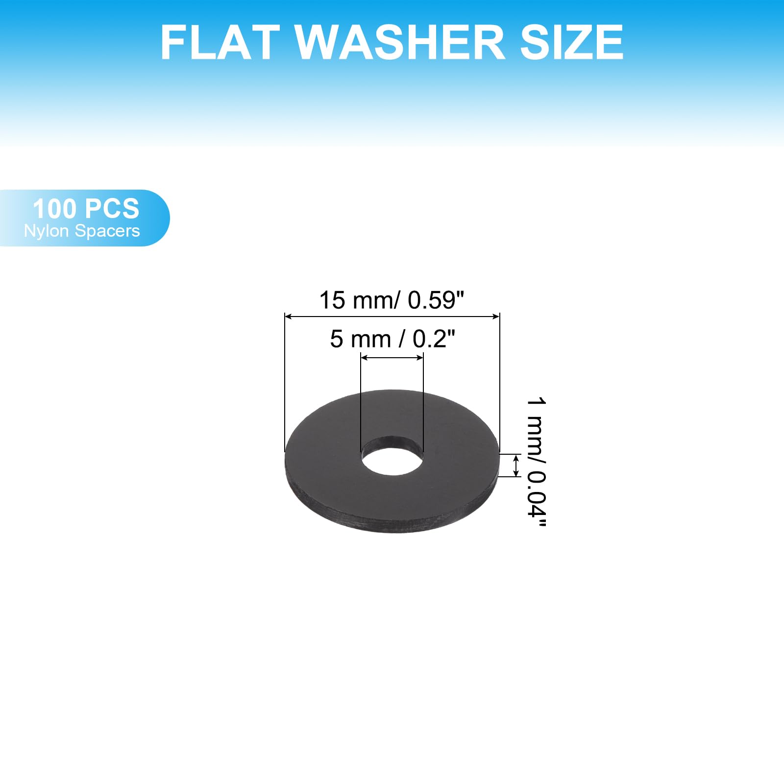 PATIKIL Nylon Flat Washers - Image 2