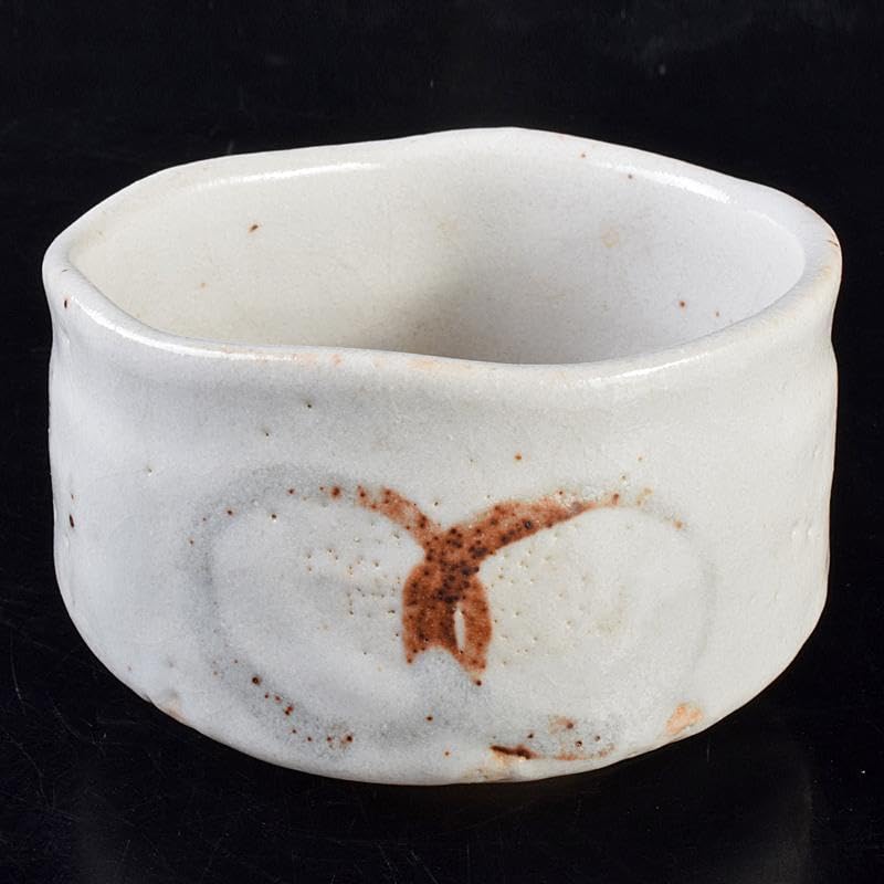 Amazon.co.jp: 茶道具 加藤唐九郎 一無斎（一ム斎）作 広沢銘 志野茶碗