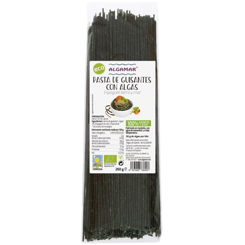 Pasta de Guisantes con Algas BIO Algamar 250 g