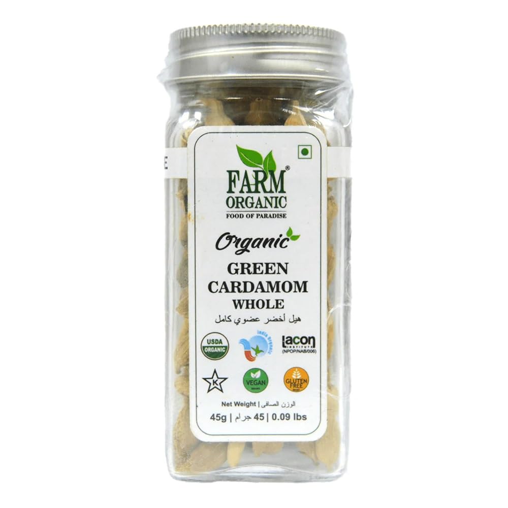 FARM ORGANICGreen Cardamom Whole - 45g