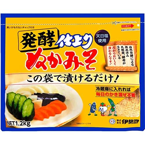 伊勢惣 醗酵仕上りぬかみそ 自然発酵による熟成済み 国内産米ぬか使用