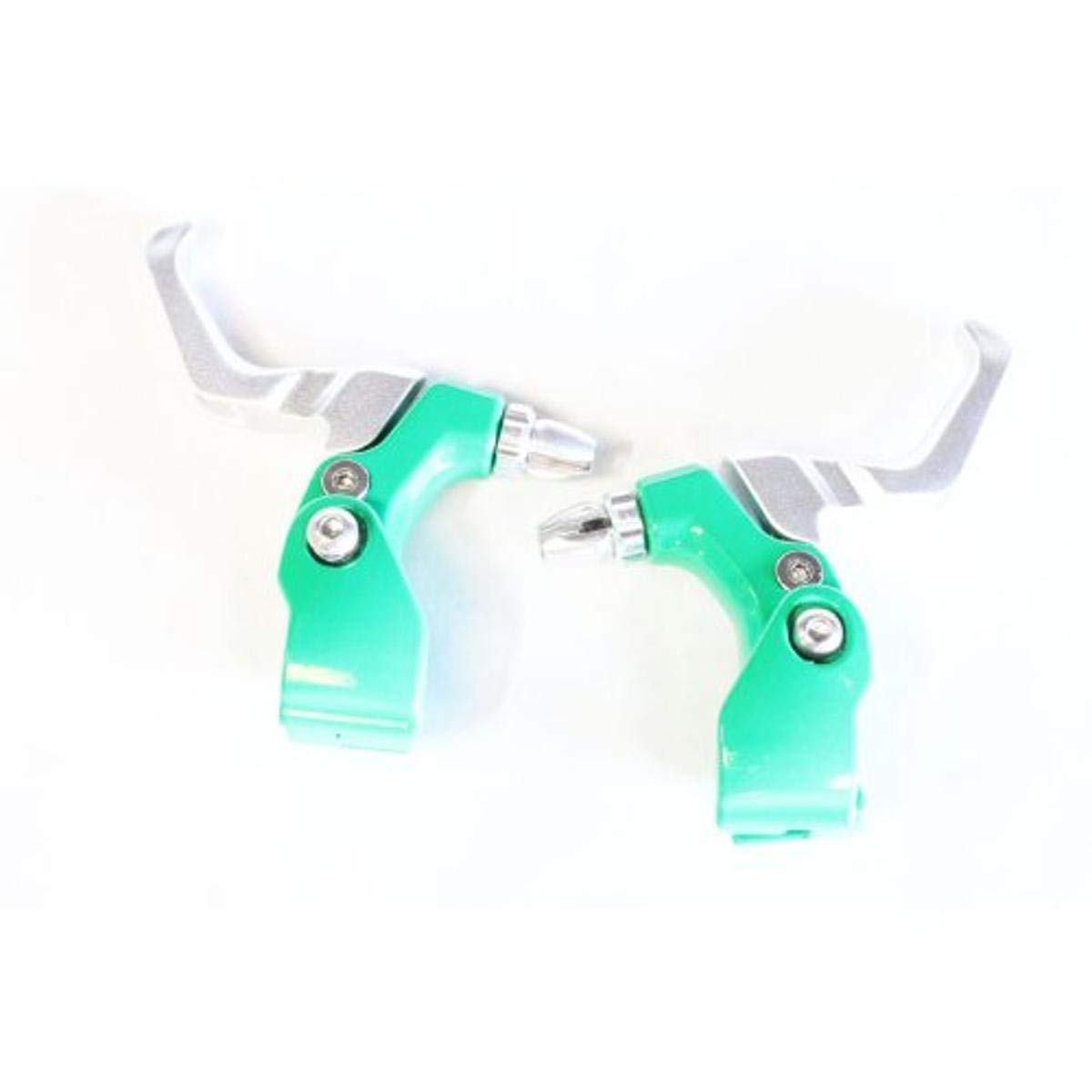 Big Roc57BLF222PAG Brake Lever, Free Sty/Forge Alloy/Silver+Paint Green