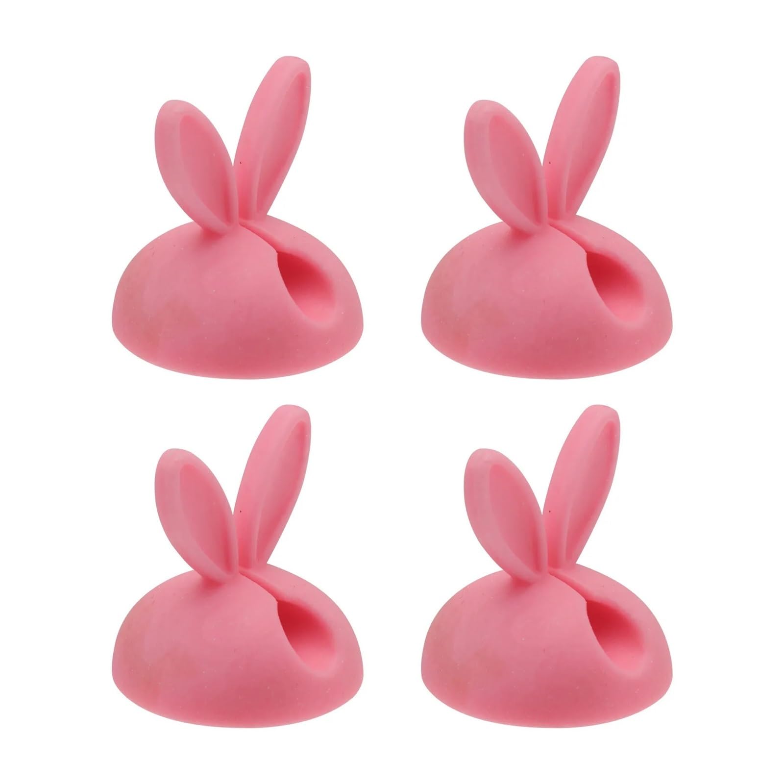 Phone Cord Holder for nightstand 50Pcs Eco Friendly Silicone Cable Clip Organizer Desktop Wire Management Tool Rabbit Ear Design for TV Computer Cell Phone Cord