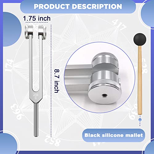 256 Hz Tuning Fork, 256 Cps Tuning Fork Medical-Grade Instrument With Fixed Weights, Non-Magnetic Aluminum Alloy #TOP2