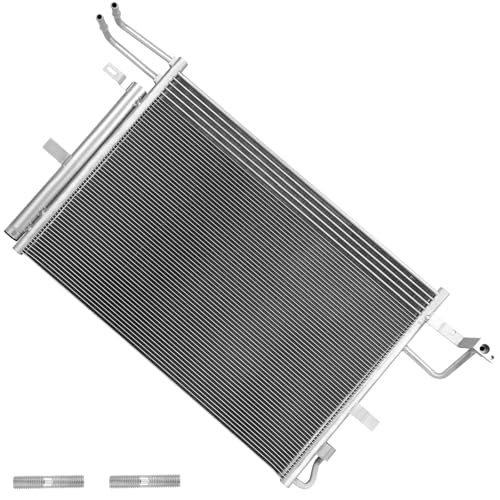 Image of Air Conditioning A /C Condenser Compatible with Ford Explorer 2011-2019 V6 3.5L Naturally Aspirated # BB5Z19712A, EB5Z19712A