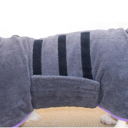 Albornoz para perros con microfibra súper absorbente de secado rápido 8